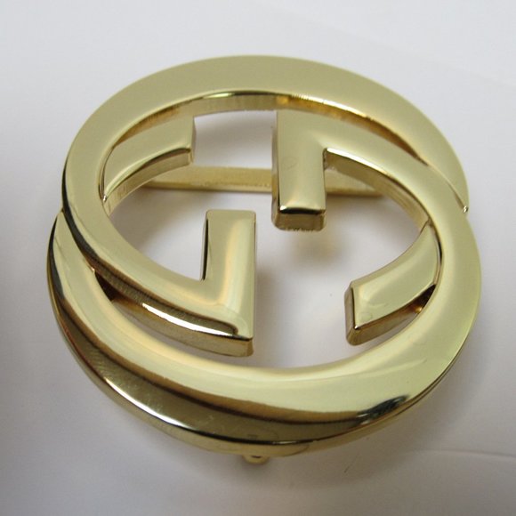 Gucci Authentic Gold Tone Interlocking G Belt Buckle - Picture 3 of 5